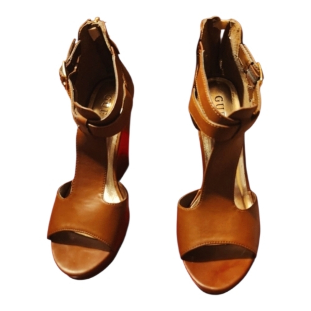 🌟Guess Tan Wedge Sandals